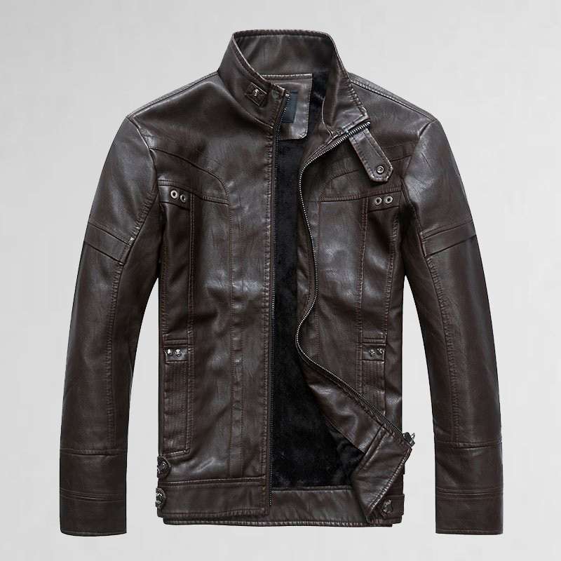 Men's Leather Jacket - Premium Outerwear