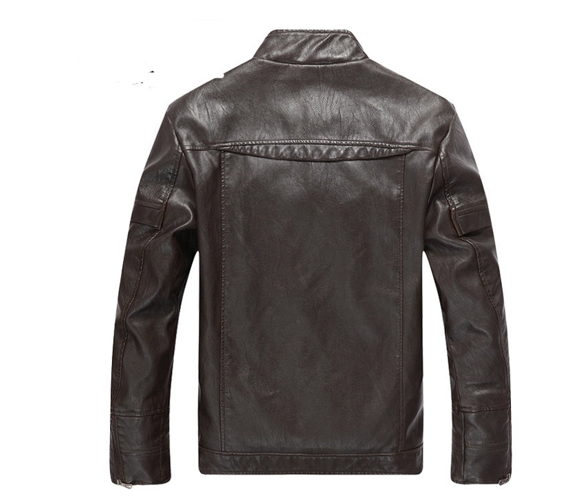 Men's Leather Jacket - Premium Outerwear