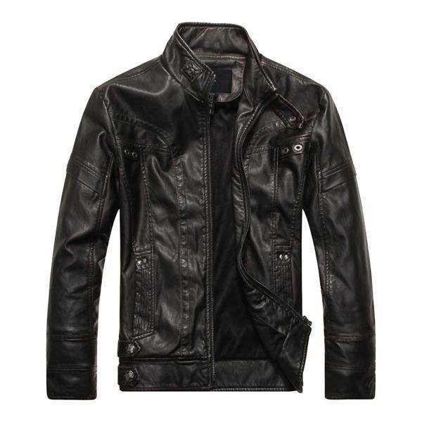 Men's Leather Jacket - Premium Outerwear